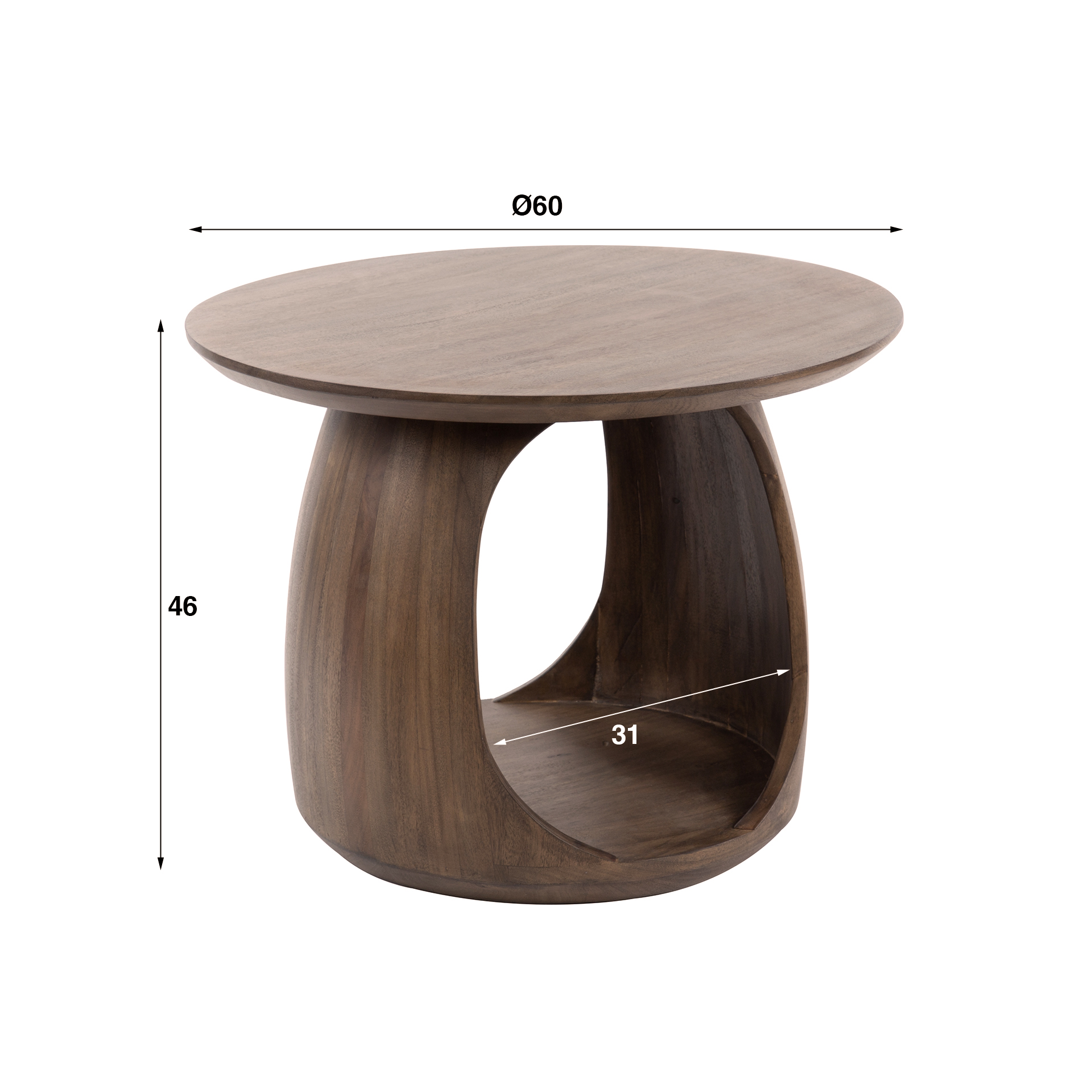 Bijzettafel M Flow Solid